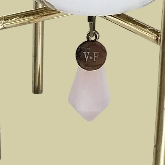 Original Florentina Smoked Glass Vase on Gold Stand - Picture 4 of 5